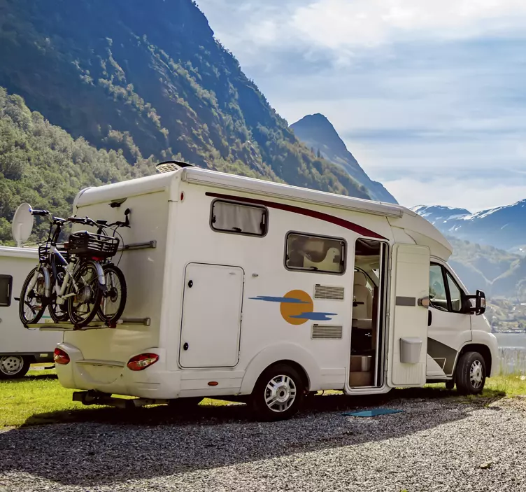 Sol og skyer bil klistremerke - Tenstickers