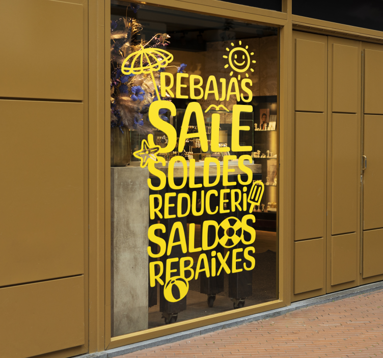 Sommerspråk salgsklistremerke - Tenstickers