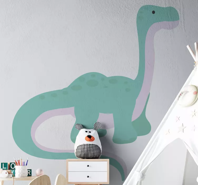Dinosaur brontosaurus søt wallstickers - Tenstickers