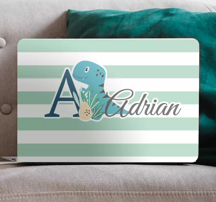 Søt dinosaurdesign bærbar klistremerke - Tenstickers