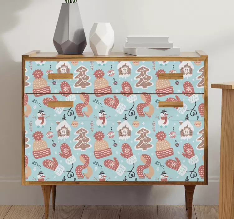 Søt pepperkakehus jul klistremerke - Tenstickers