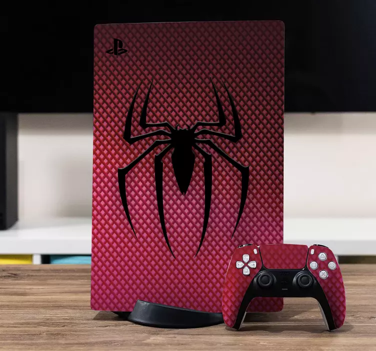 Spiderman brystlogo ps5 klistremerker - Tenstickers