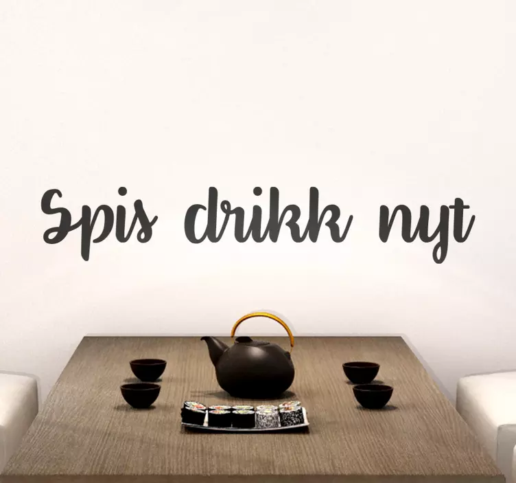 Spis drikke nyt tilbud på vegg klistremerker - Tenstickers