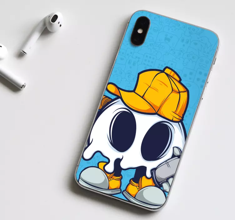 Spøkelsesfigur med hatt klistremerke dyr - Tenstickers