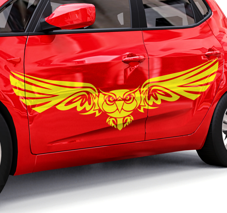 Tribal ugle bil vinyl klistremerke - Tenstickers