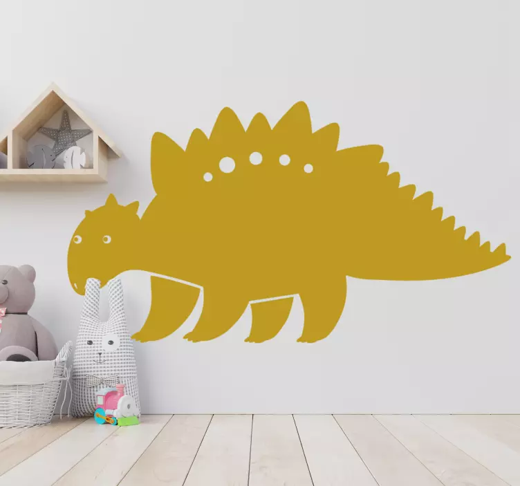 Nordisk dinosaur stegosaurus silhuett sticker - Tenstickers