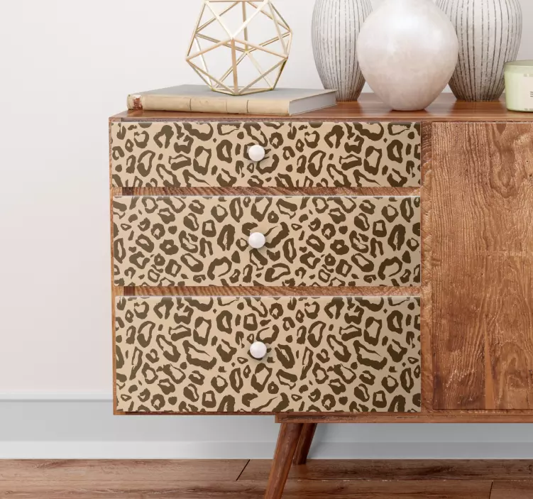 Store og små leopard flekker klistremerke møbler - Tenstickers