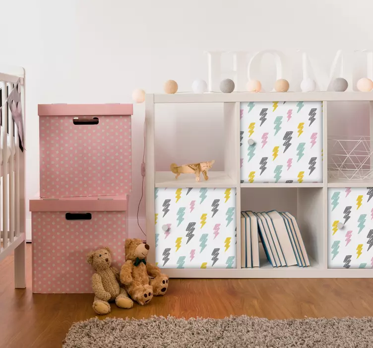 Storm mønster møbler klistremerke - Tenstickers