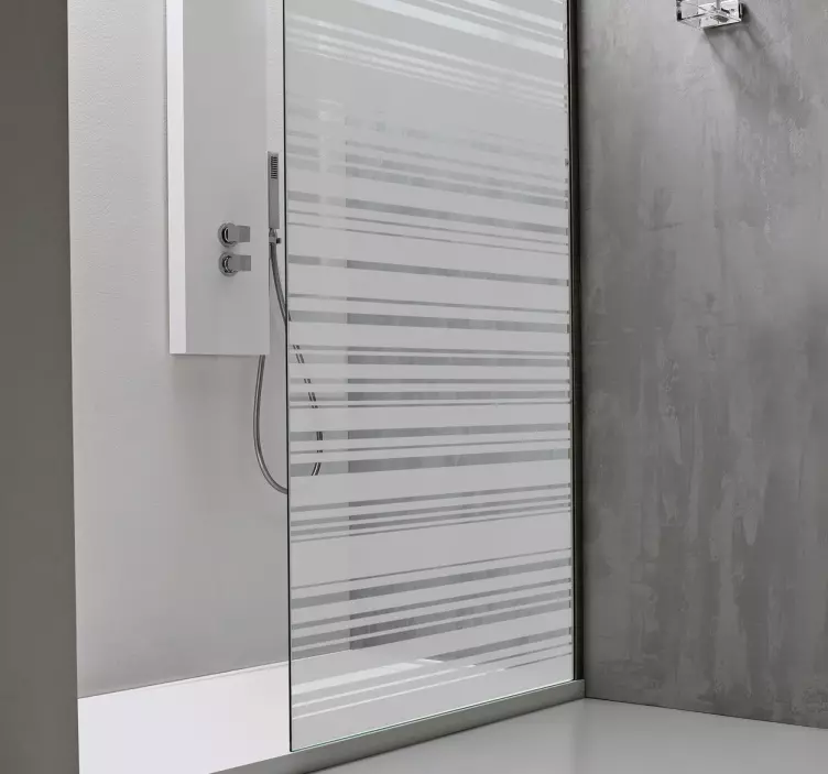 Strekkode etset glassdekal - Tenstickers