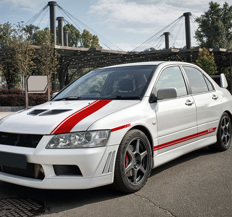 Striper 5 stk sett klistremerke til bil - Tenstickers