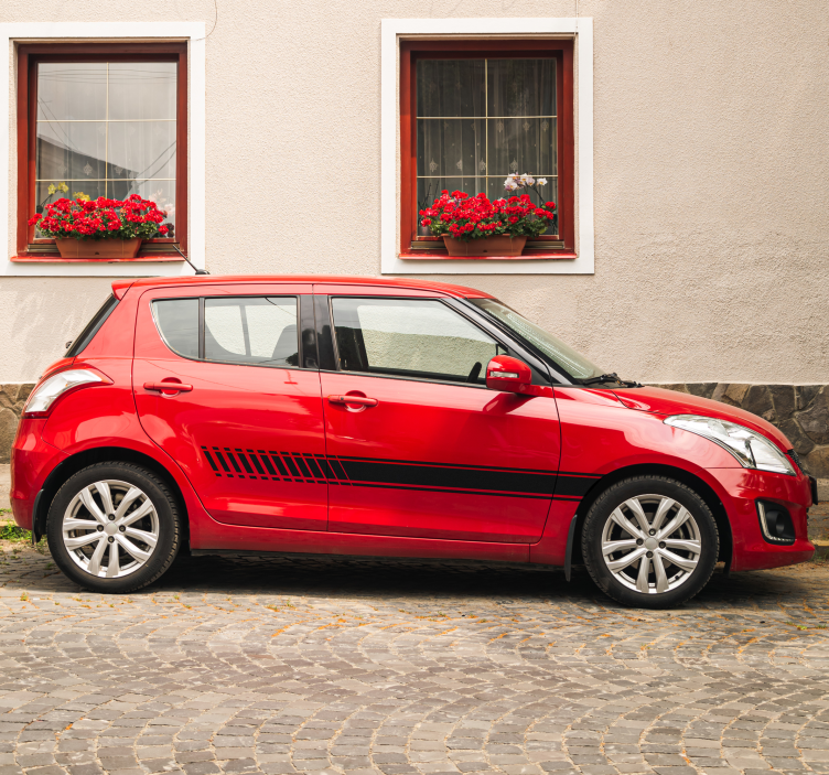 Striper gradient klistremerke til bil - Tenstickers