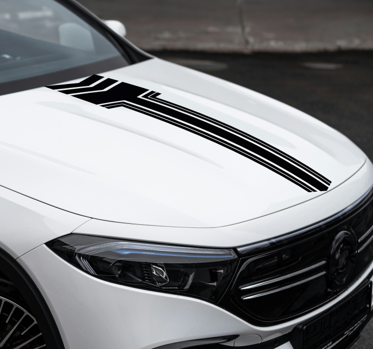 Striper med piler klistremerke til bil - Tenstickers