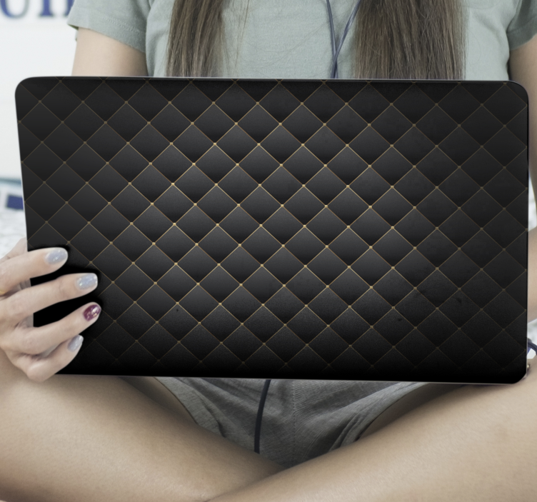 Svart tekstur bærbare skinn - Tenstickers