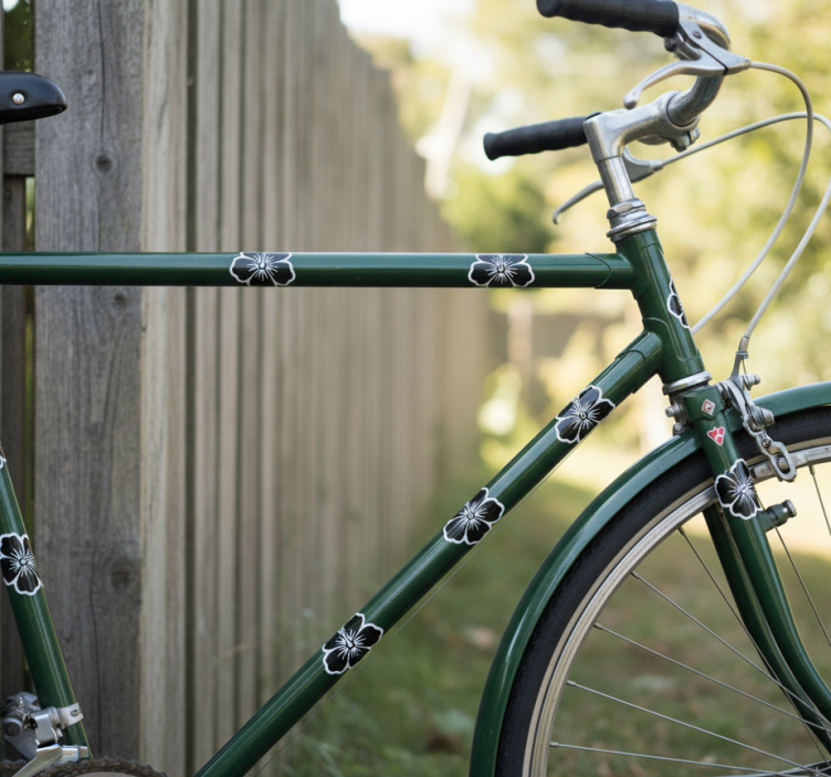Sykkel klistremerke hibiskusblomsterpakke - Tenstickers