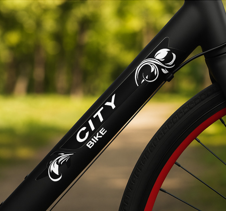 Sykkelbysamling klistremerke til sykkel - Tenstickers