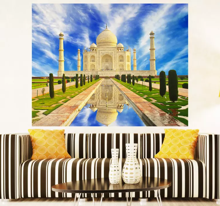 Taj mahal veggmaleri - Tenstickers