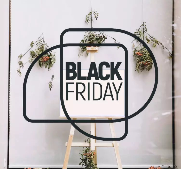 Tekst for salgsannonse butikkvinduer klistremerke - Tenstickers