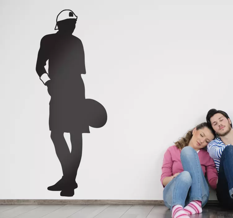 Tennis tjene vegg klistremerke - Tenstickers