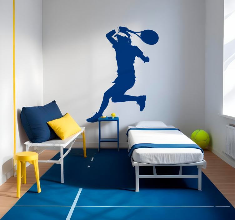 Tennisspiller sport klistremerke - Tenstickers