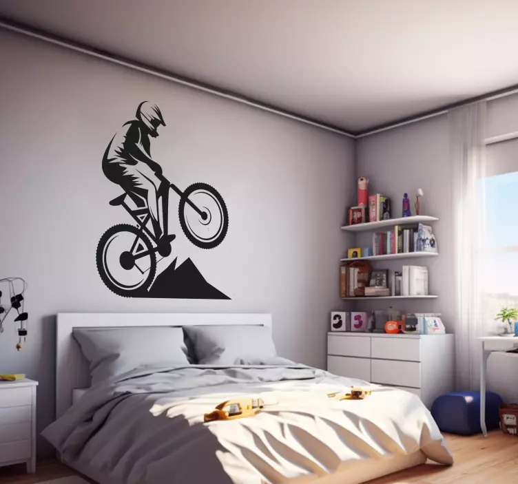 Terrengsykkel wallsticker ungdom - Tenstickers