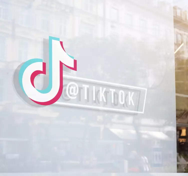 Tiktok personlig vindu klistremerke - Tenstickers