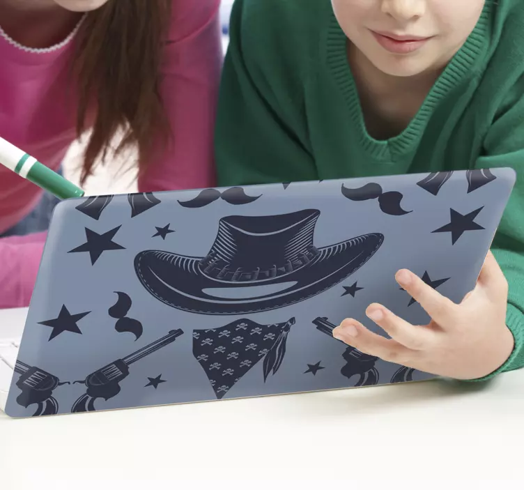 Cowboy tilbehør bærbar klistremerke - Tenstickers