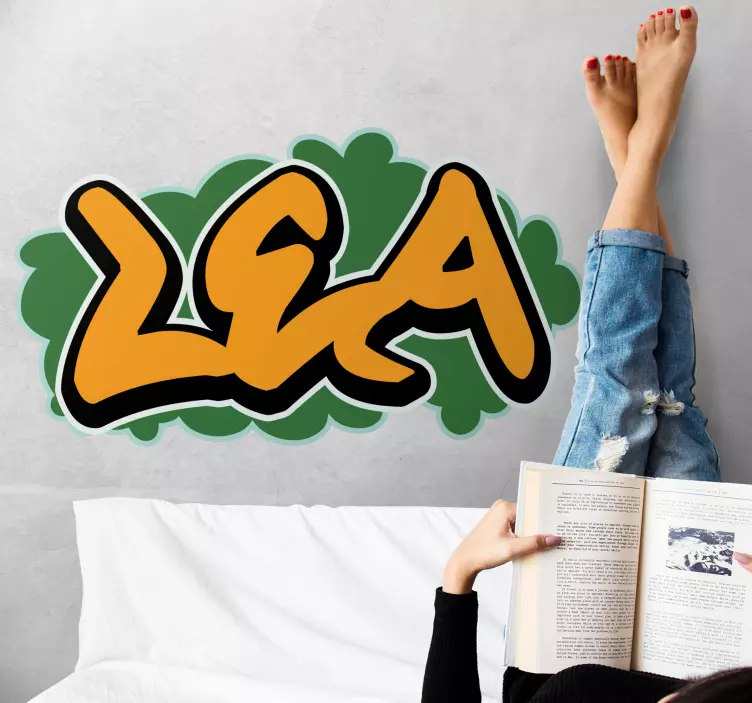 Tilpassbar navnekunst klistremerke dyr - Tenstickers