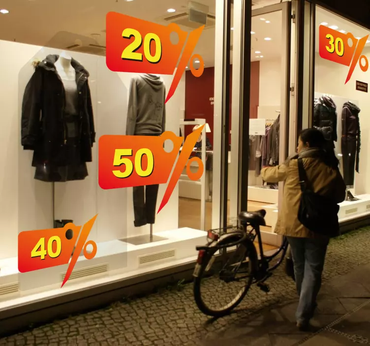 Tilpassbare prisklipps-klistremerke - Tenstickers