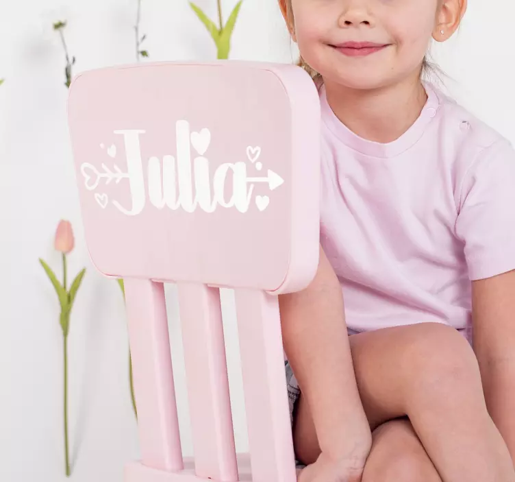 Tilpasset navn kjærlighet tilpasset klistremerke - Tenstickers