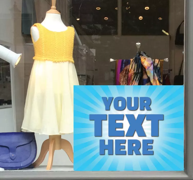 Tilpasset vinyl klistremerke, tilpasset blått lys - Tenstickers