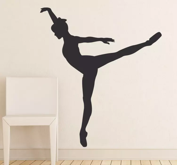 Tiptoe danser klistremerke - Tenstickers