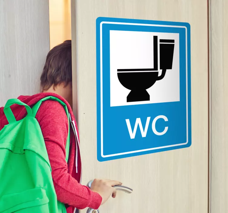 Toalett klistremerker wc tegn - Tenstickers