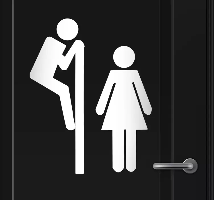 Toalett tittel baderom klistremerke - Tenstickers