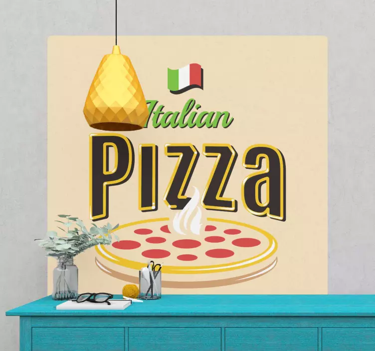 Tradisjonell italiensk pizza land klistremerke - Tenstickers