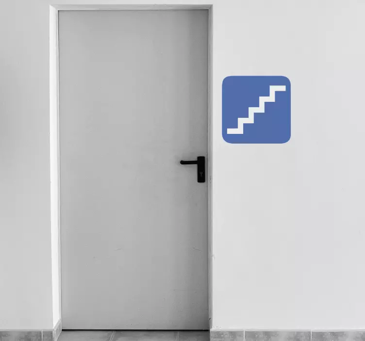 Trappeskilt-klistremerke - Tenstickers