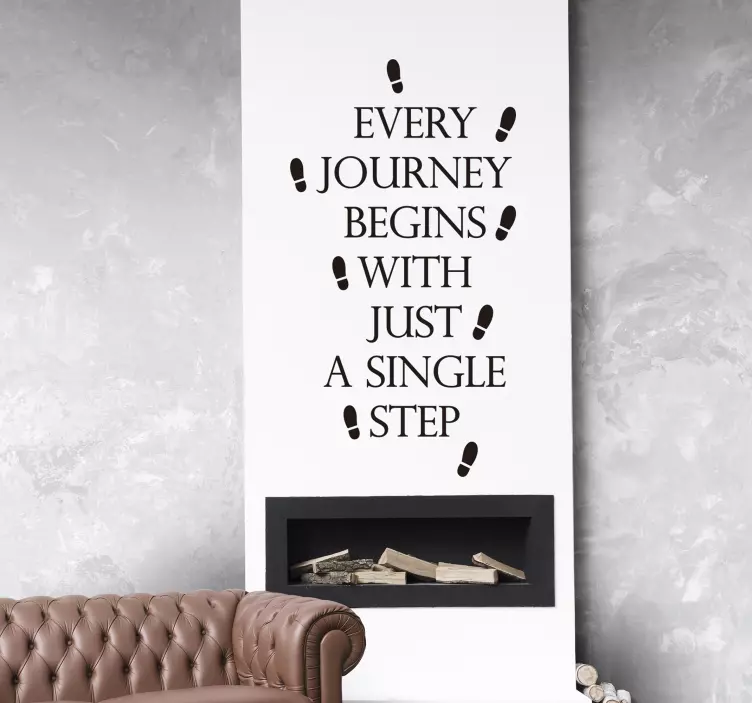 Trapsticker hver reise motiverende klistremerke - Tenstickers