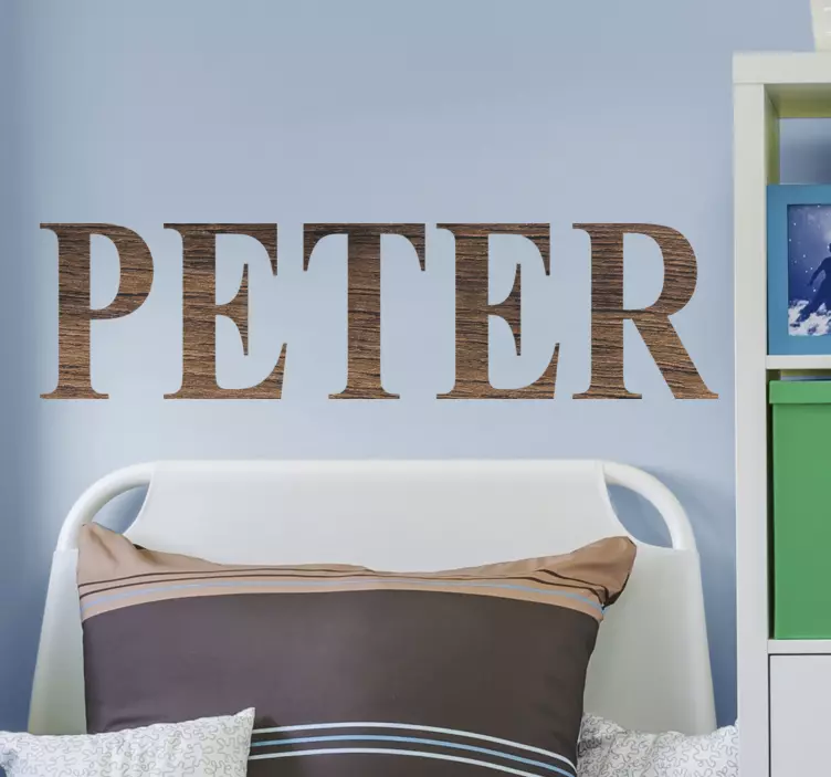 Tre navneffekt personlig klistremerke - Tenstickers