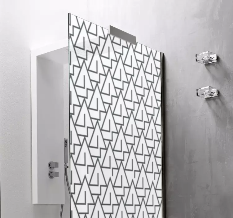 Trekant dusj klistremerke - Tenstickers