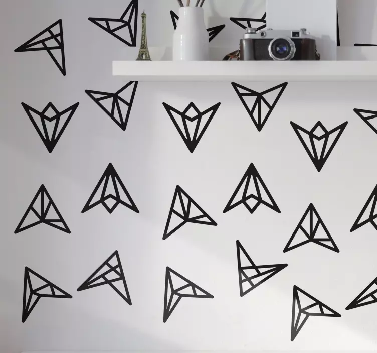 Trekant pil mønster wallstickers - Tenstickers