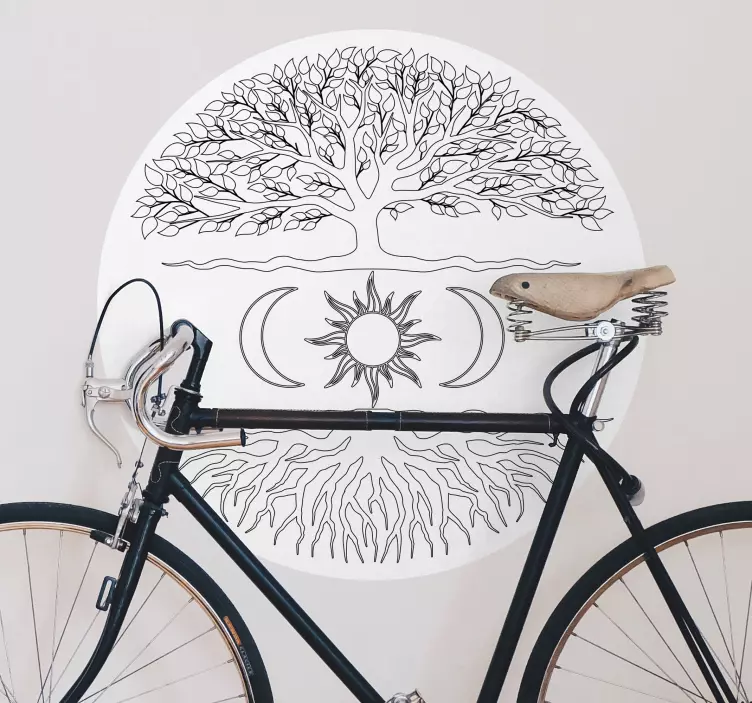 Trerotsystem natur klistremerke - Tenstickers