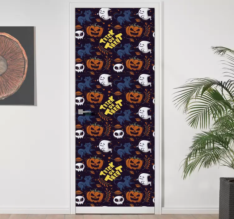 Triks eller behandler halloween-klistremerke - Tenstickers