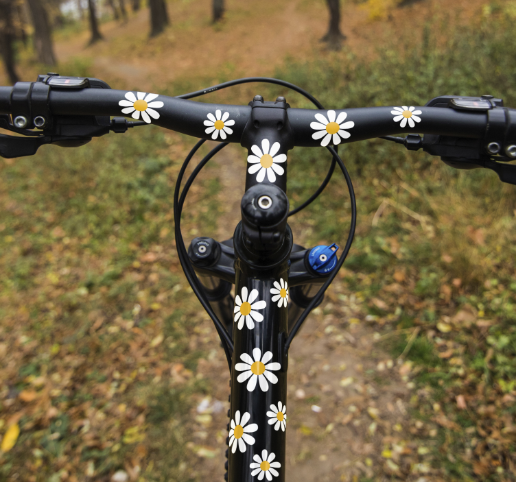 Tusenfryd  blomster klistremerke til sykkel - Tenstickers