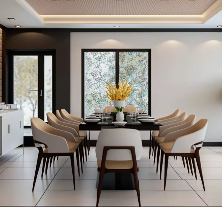 Tynne blader vindu klistremerke - Tenstickers