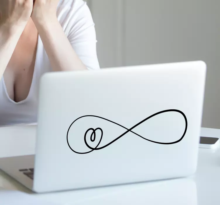 Uendelig kjærlighet bærbar hud hud klistremerke - Tenstickers