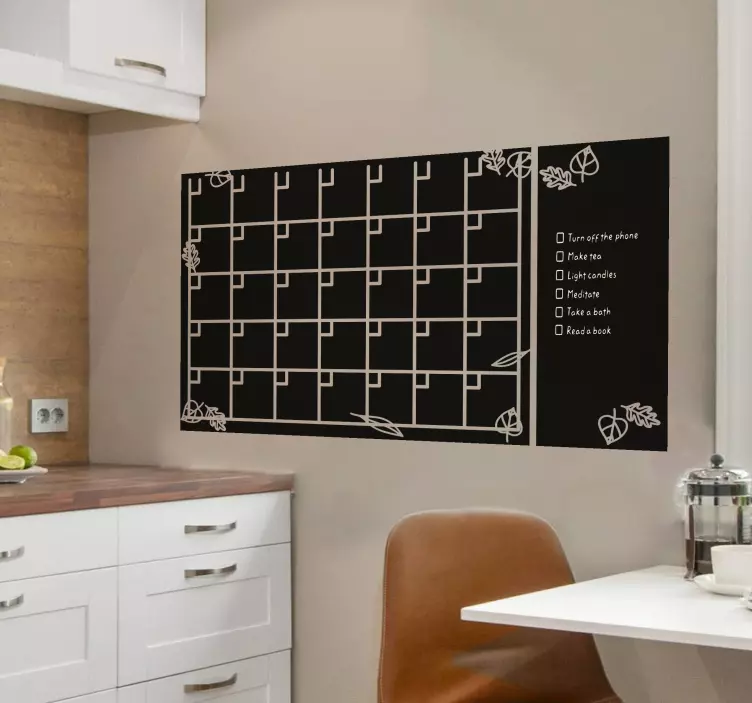 Ukeplanlegger og notater klistremerker krittavler - Tenstickers