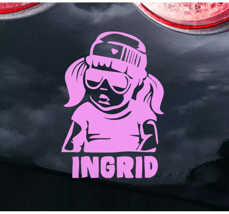 Urban baby girl klistremerker barn ombord - Tenstickers