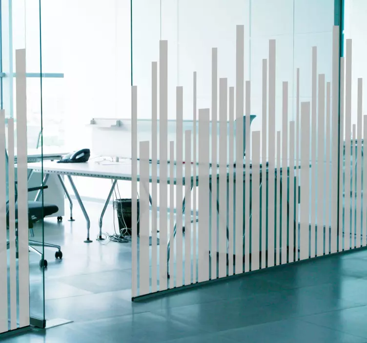 Uregelmessige vertikale linjer vindu klistremerke - Tenstickers