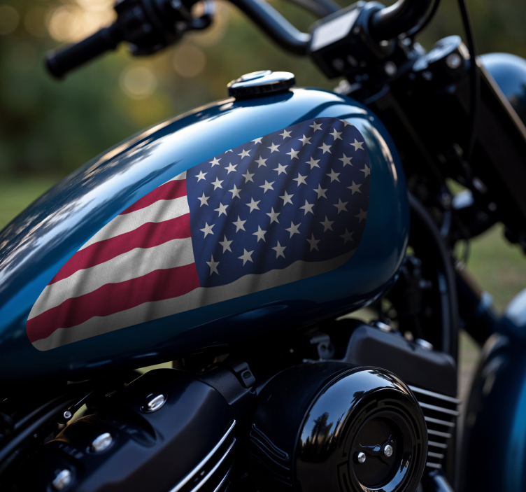 Usa flagg sportster motorsykkel klistremerke - Tenstickers
