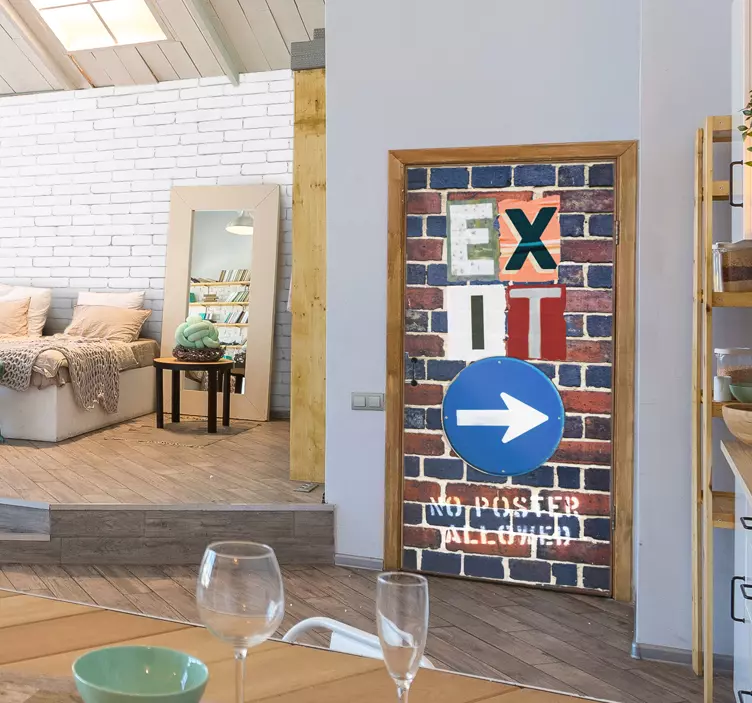 Utgangsskilt urban klistremerke - Tenstickers