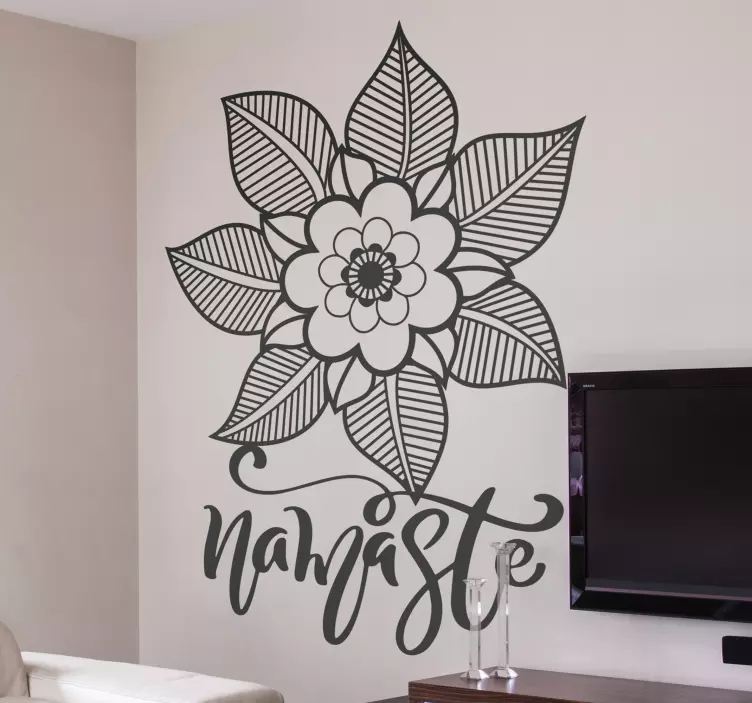 Vakre paisley blomster originale klistremerke - Tenstickers